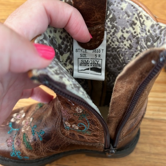 SMOKY MOUNTAIN TODDLER GIRLS' FLORENCE WESTERN BOOTS - ROUND TOE - Picture 4 of 7